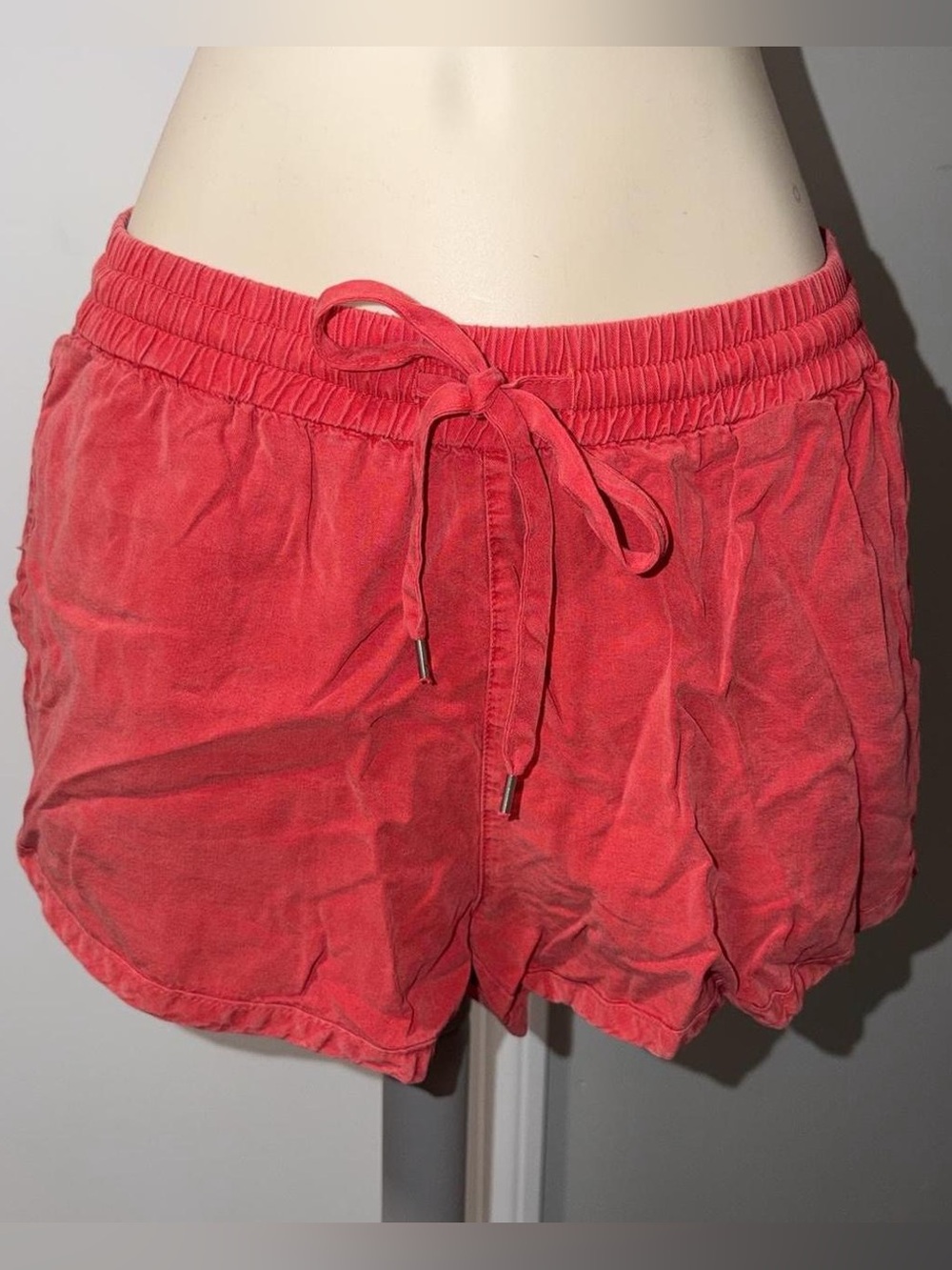 Love Tree Coral Drawstring Athletic Shorts
